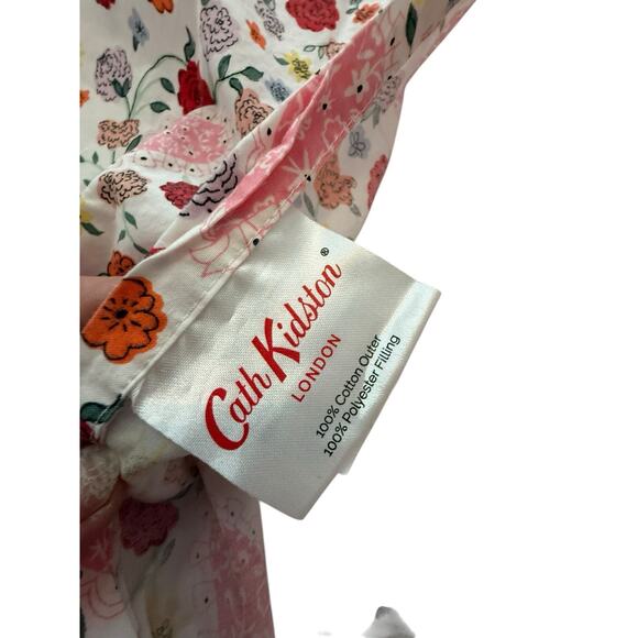 Pink flowers Hearts Floral Pillow Shams Set of 2 Quilted Cotton Kids bedding - Picture 6 of 7